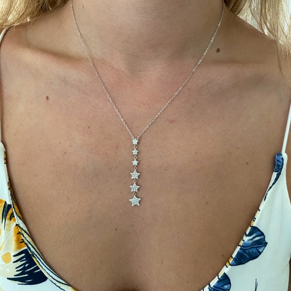 Sterling Silver Star Necklace - Picture 3 of 12